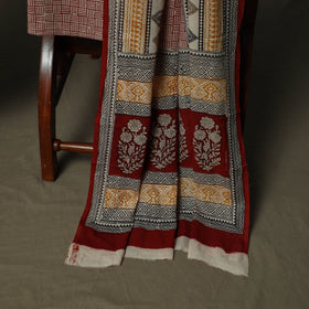 Bagh hand block print natural dyed cotton 3pc unstitched