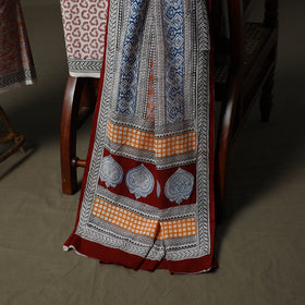 Bagh hand block print natural dyed cotton 3pc unstitched