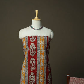 Bagh hand block print natural dyed cotton 3pc unstitched