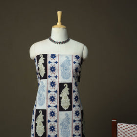 Bagh hand block print natural dyed cotton 3pc unstitched