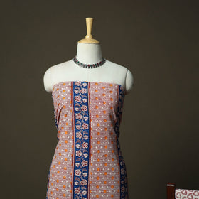 Bagh hand block print natural dyed cotton 3pc unstitched