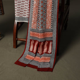 Bagh hand block print natural dyed cotton 3pc unstitched