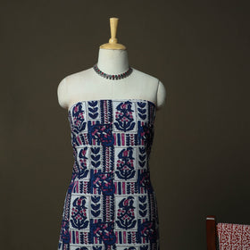 Bagh hand block print natural dyed cotton 3pc unstitched