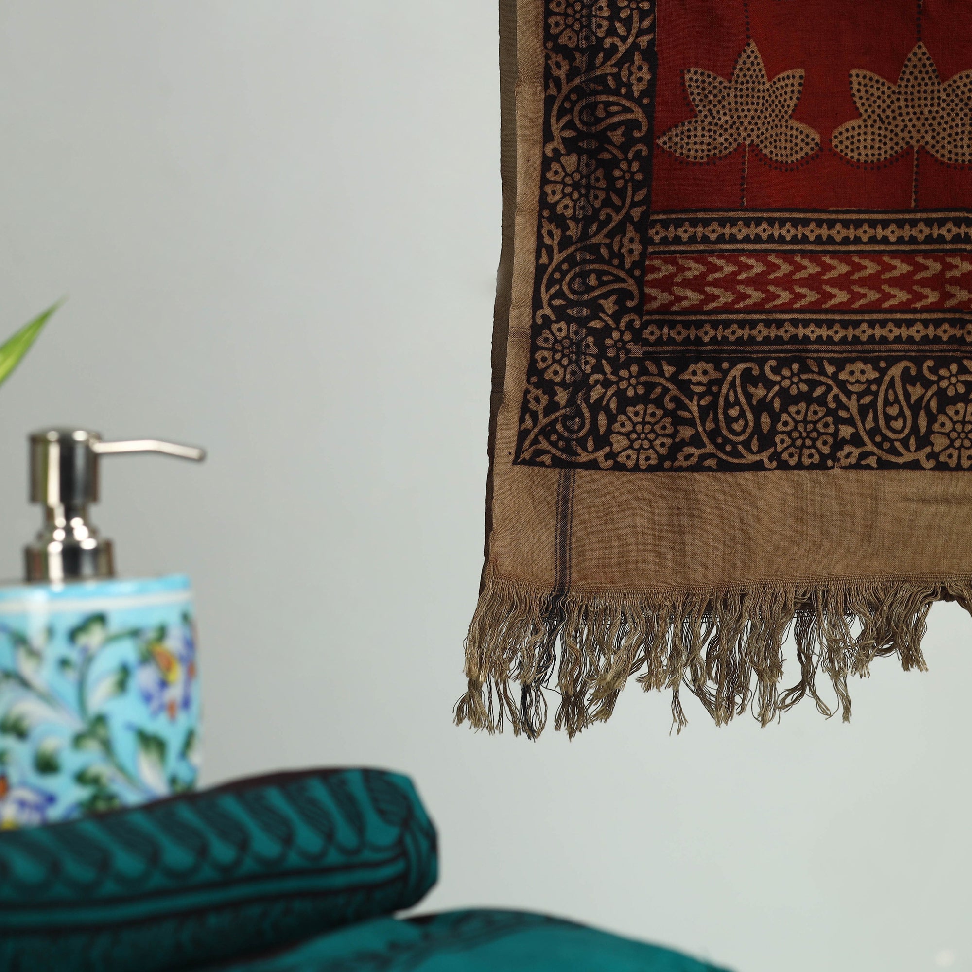 Multicolor - bagh hand cotton handloom towel 05