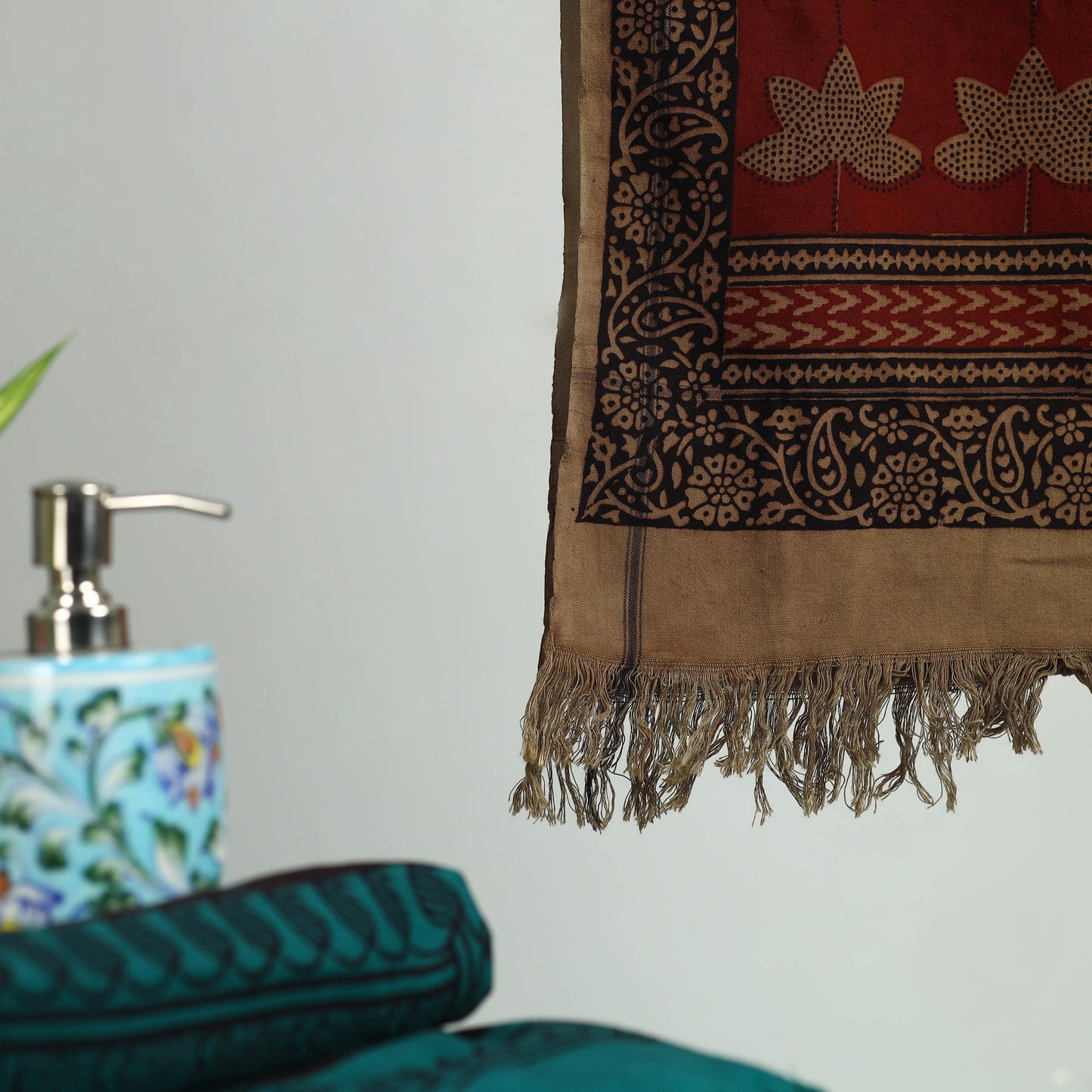 Multicolor - bagh hand cotton handloom towel 05