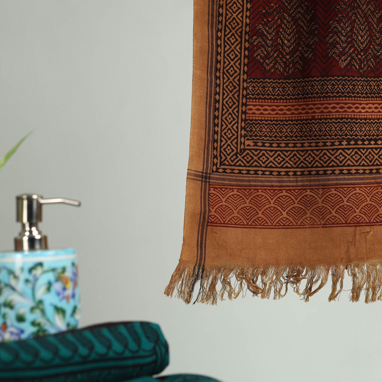 Bagh Hand Block Print Cotton Handloom Towel