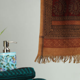 Bagh Hand Block Print Cotton Handloom Towel
