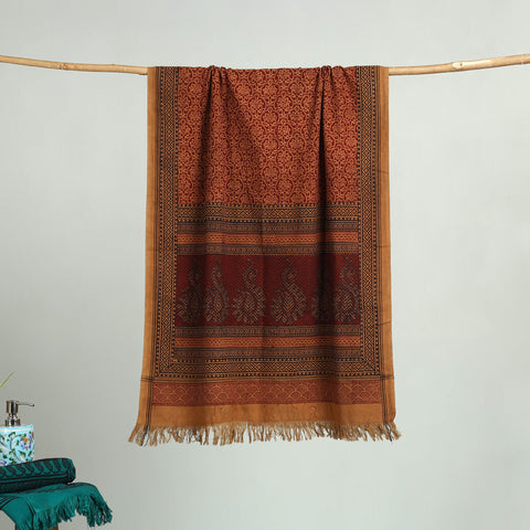 Bagh Hand Block Print Cotton Handloom Towel