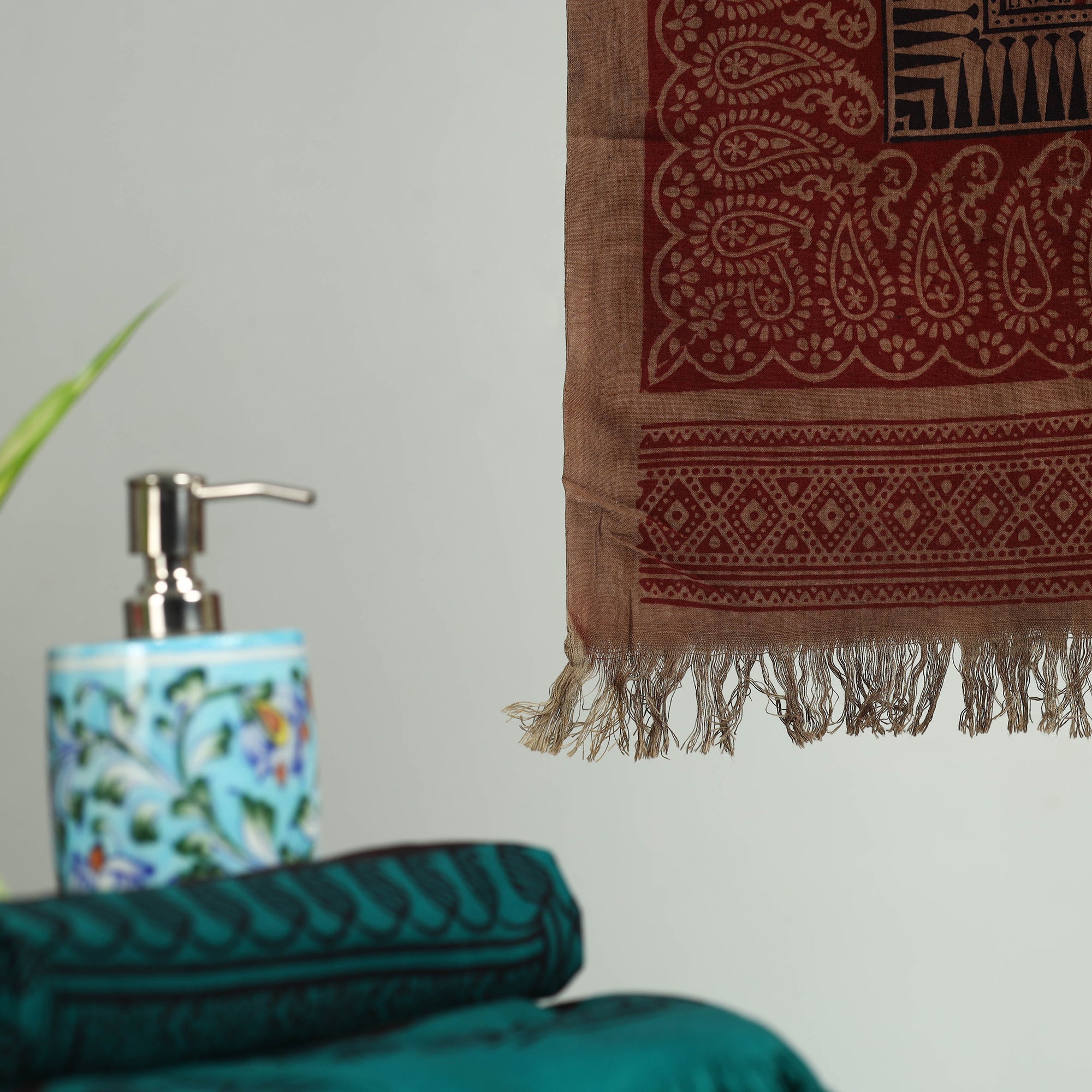 Bagh Hand Block Print Cotton Handloom Towel