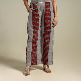 White Bagh Block Print Natural Dyed Cotton Palazzo