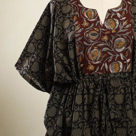 Multicolor - bagh patchwork cotton kaftan (short) 36