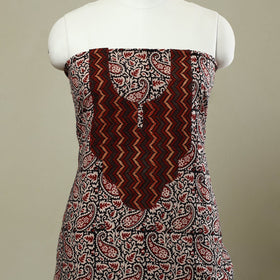 Buy Multicolor Bagh Print Patchwork Cotton Kurta Material