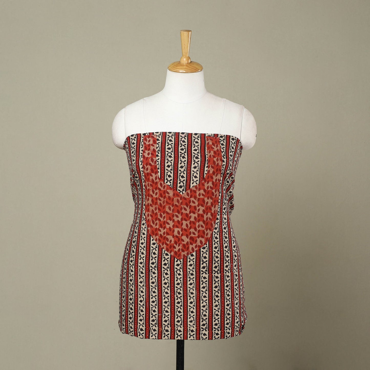 Buy Multicolor Bagh Print Patchwork Cotton Kurta Material