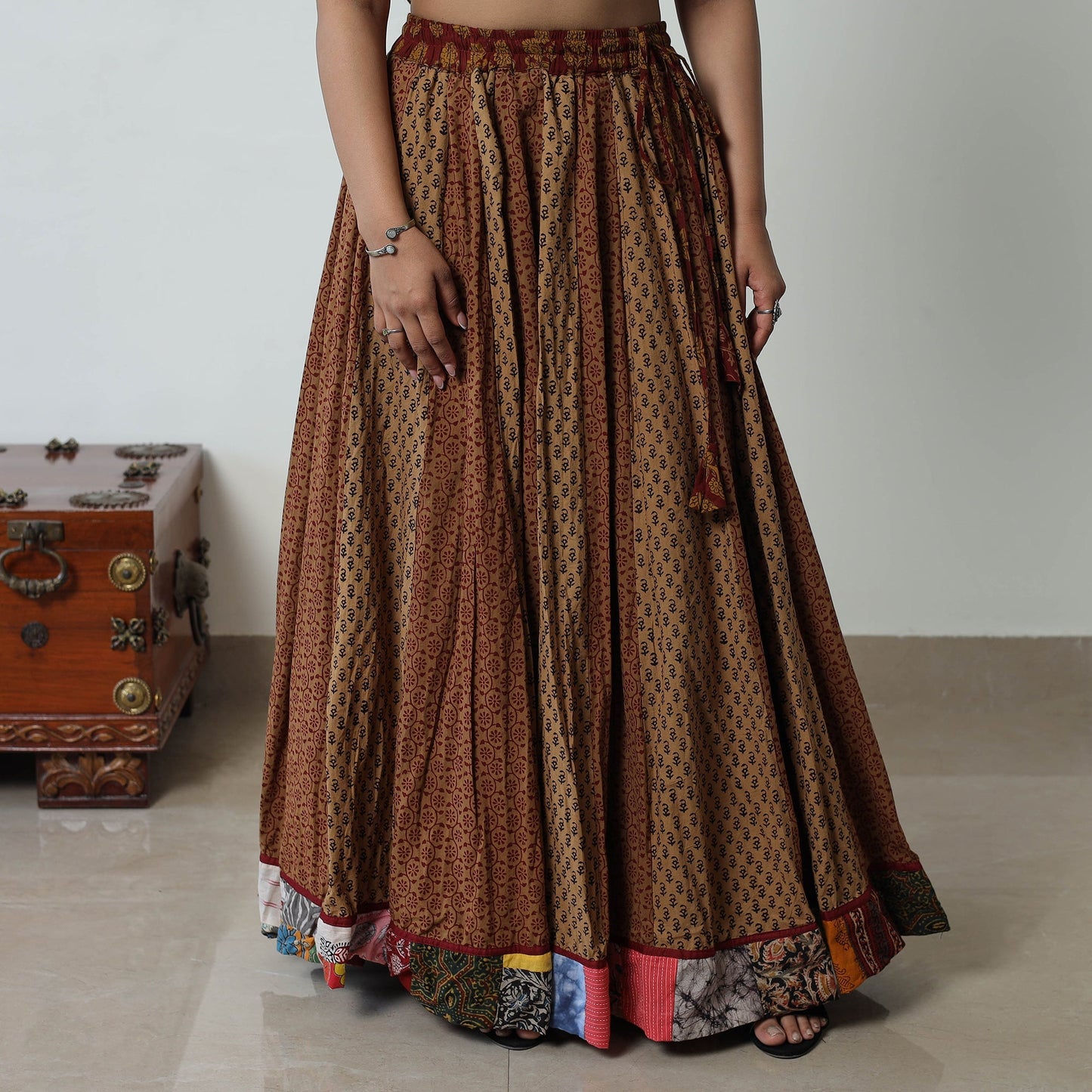 Multicolor - bagh skirt with 24 kali patchwork 05