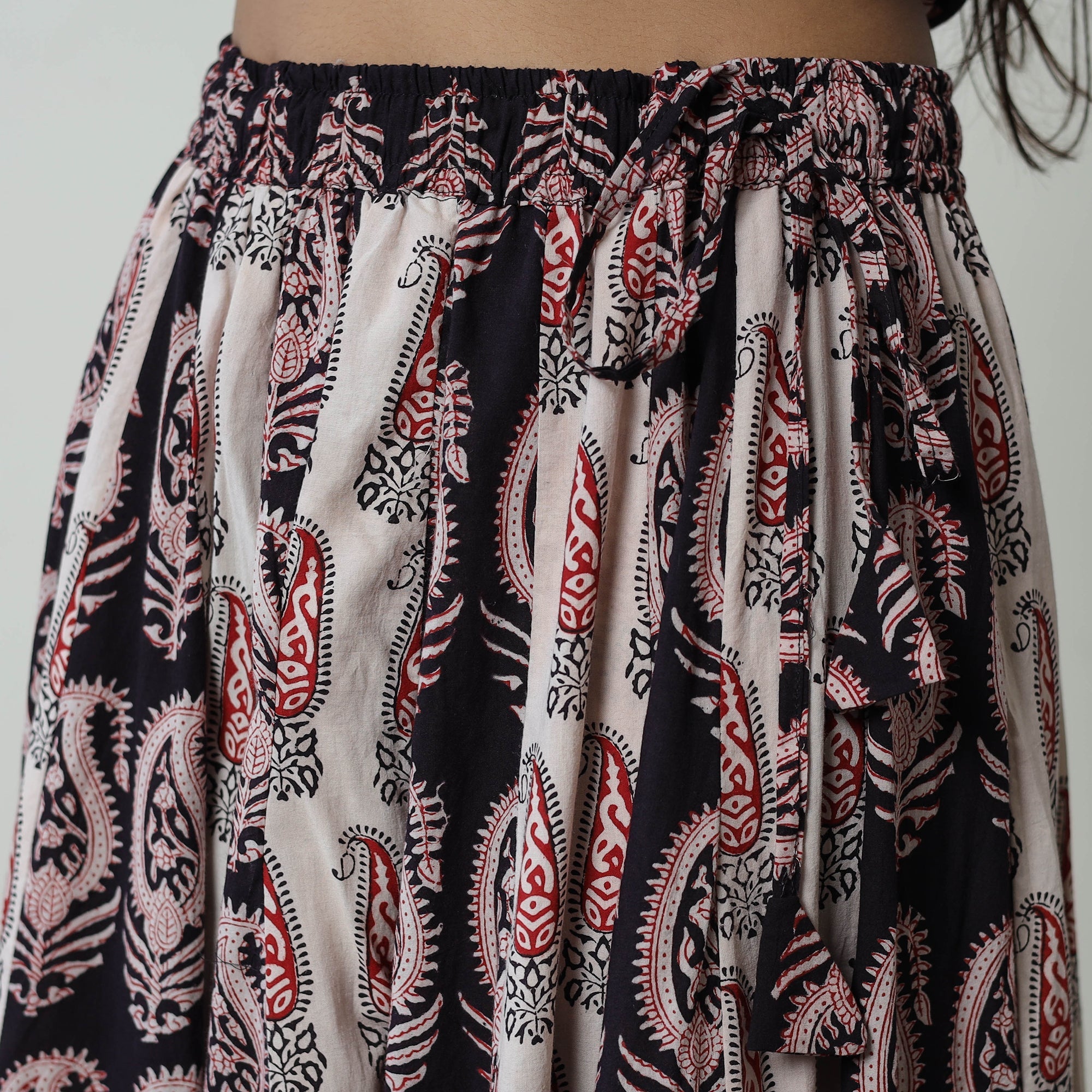 Multicolor - bagh skirt with 24 kali patchwork 11