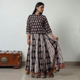 Multicolor - bagh skirt with 24 kali patchwork 11