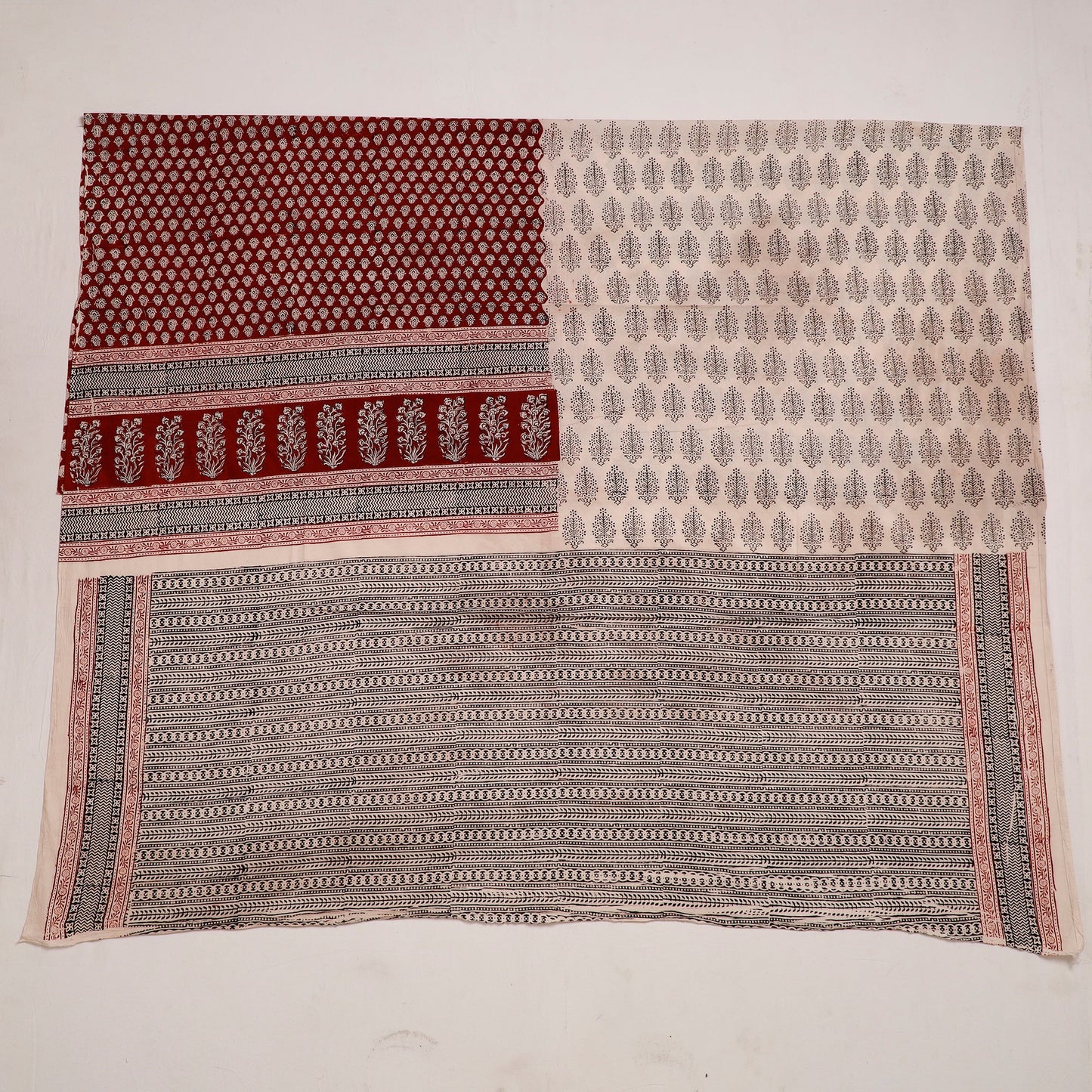  Bagh Block Printed Cotton Kurta Material 