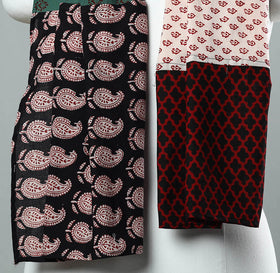  Bagh Block Printed Patchwork Cotton Stole 08 Online at iTokri.com