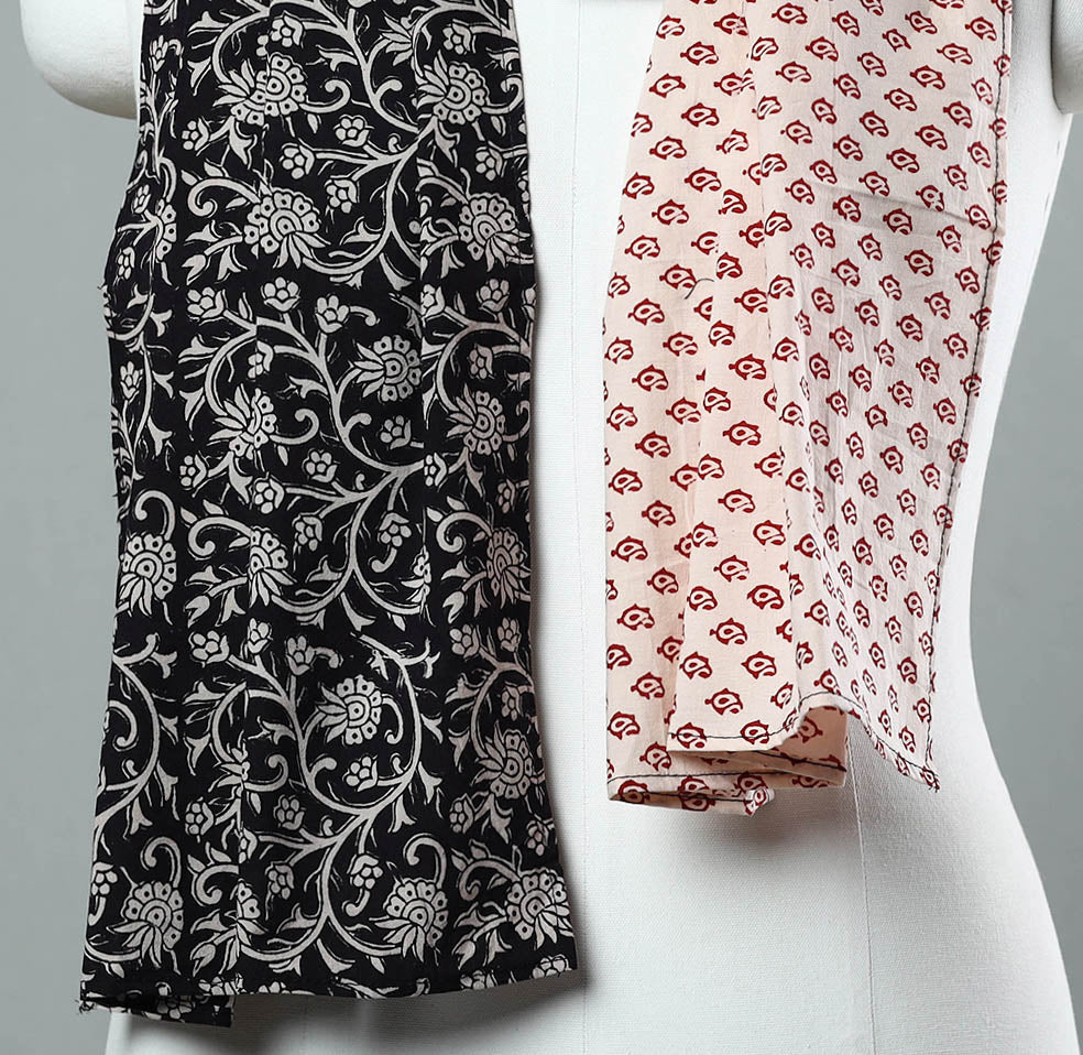Buy Bagh Block Printed Patchwork Cotton Stole 10 Online at iTokri.com