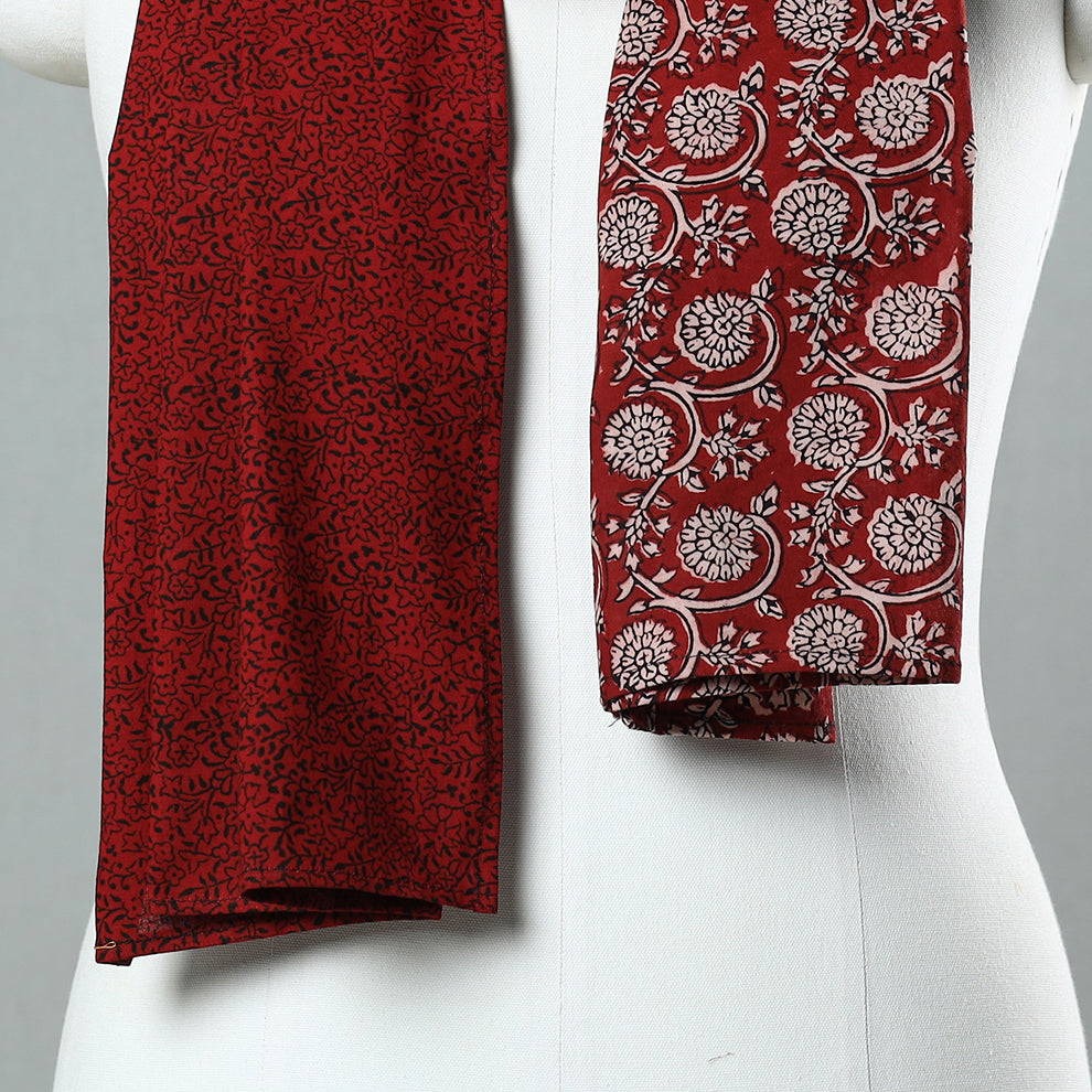  Bagh Block Printed Patchwork Cotton Stole 12 