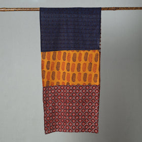  Bagh Block Printed Patchwork Cotton Stole 16 Online at iTokri.com