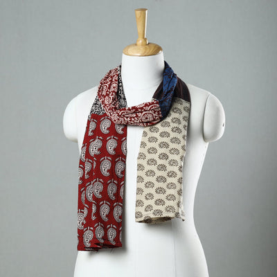  Bagh Block Printed Patchwork Cotton Stole 52 