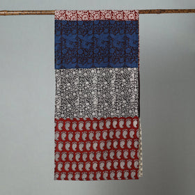  Bagh Block Printed Patchwork Cotton Stole 52 