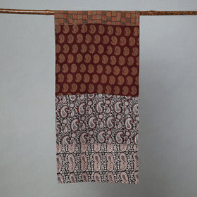  Bagh Block Printed Patchwork Cotton Stole 