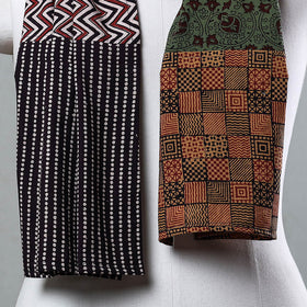  Bagh Block Printed Patchwork Cotton Stole Online at iTokri.com