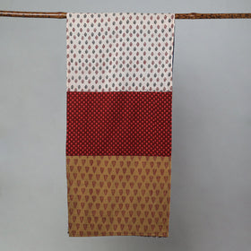 Multicolor Bagh Block Printed Patchwork Cotton Stole