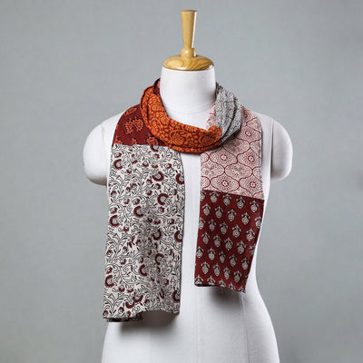  Bagh Block Printed Patchwork Cotton Stole 