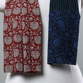  Bagh Block Printed Patchwork Cotton Stole Online at iTokri.com