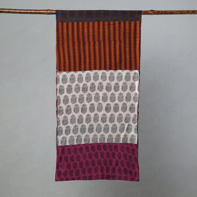  Bagh Block Printed Patchwork Cotton Stole Online at iTokri.com
