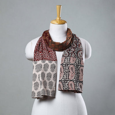  Bagh Block Printed Patchwork Cotton Stole 
