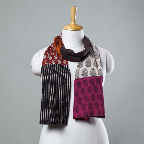  Bagh Block Printed Patchwork Cotton Stole Online at iTokri.com