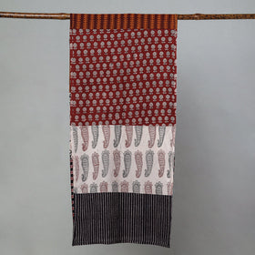 Multicolor Bagh Block Printed Patchwork Cotton Stole
