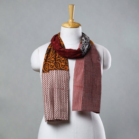 Bagh Block Printed Patchwork Cotton Stole Online at iTokri.com