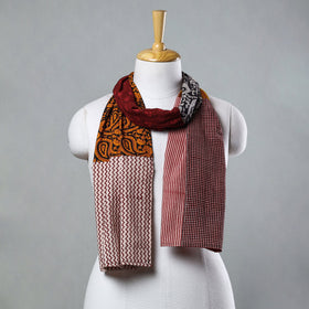  Bagh Block Printed Patchwork Cotton Stole Online at iTokri.com