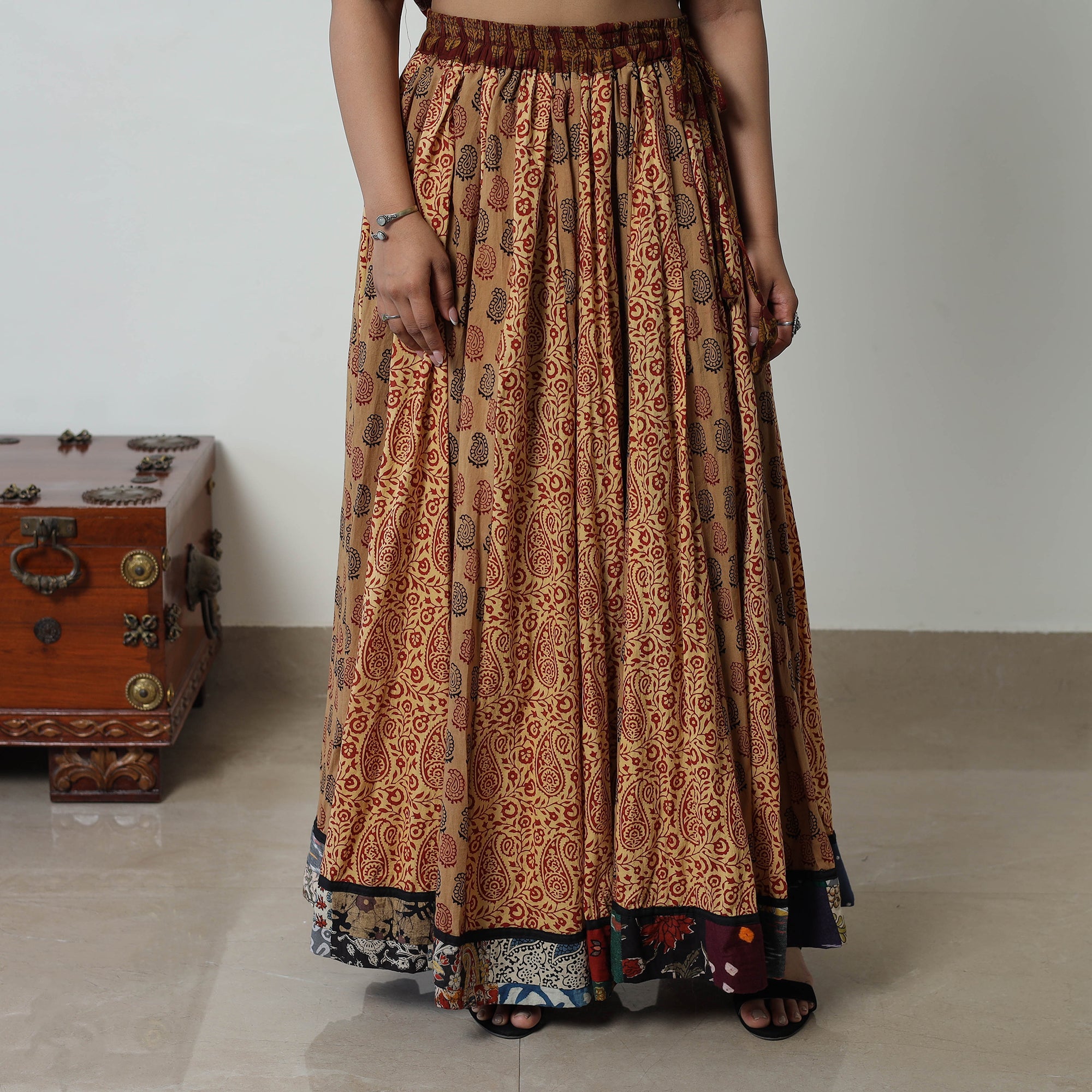 Multicolor - bagh skirt with 24 kali patchwork 03