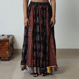 Multicolor - bagh skirt with 24 kali patchwork 06