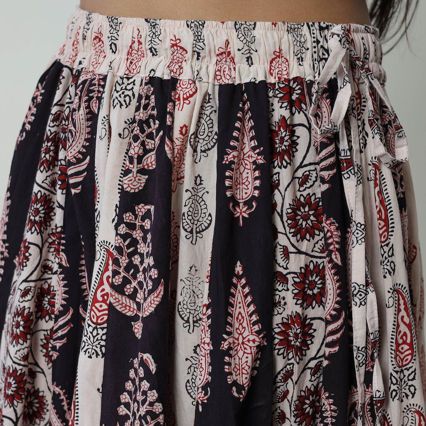 Multicolor - bagh skirt with 24 kali patchwork 10