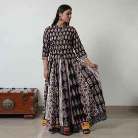 Multicolor - bagh skirt with 24 kali patchwork 10
