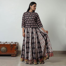 Multicolor - bagh skirt with 24 kali patchwork 11