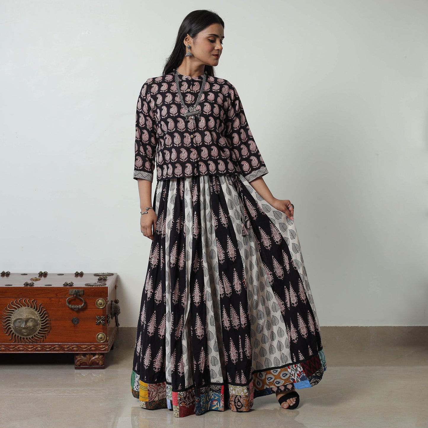  Bagh Print Skirt 