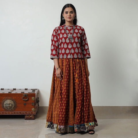Buy Bagh Print Skirt Online l iTokri.com