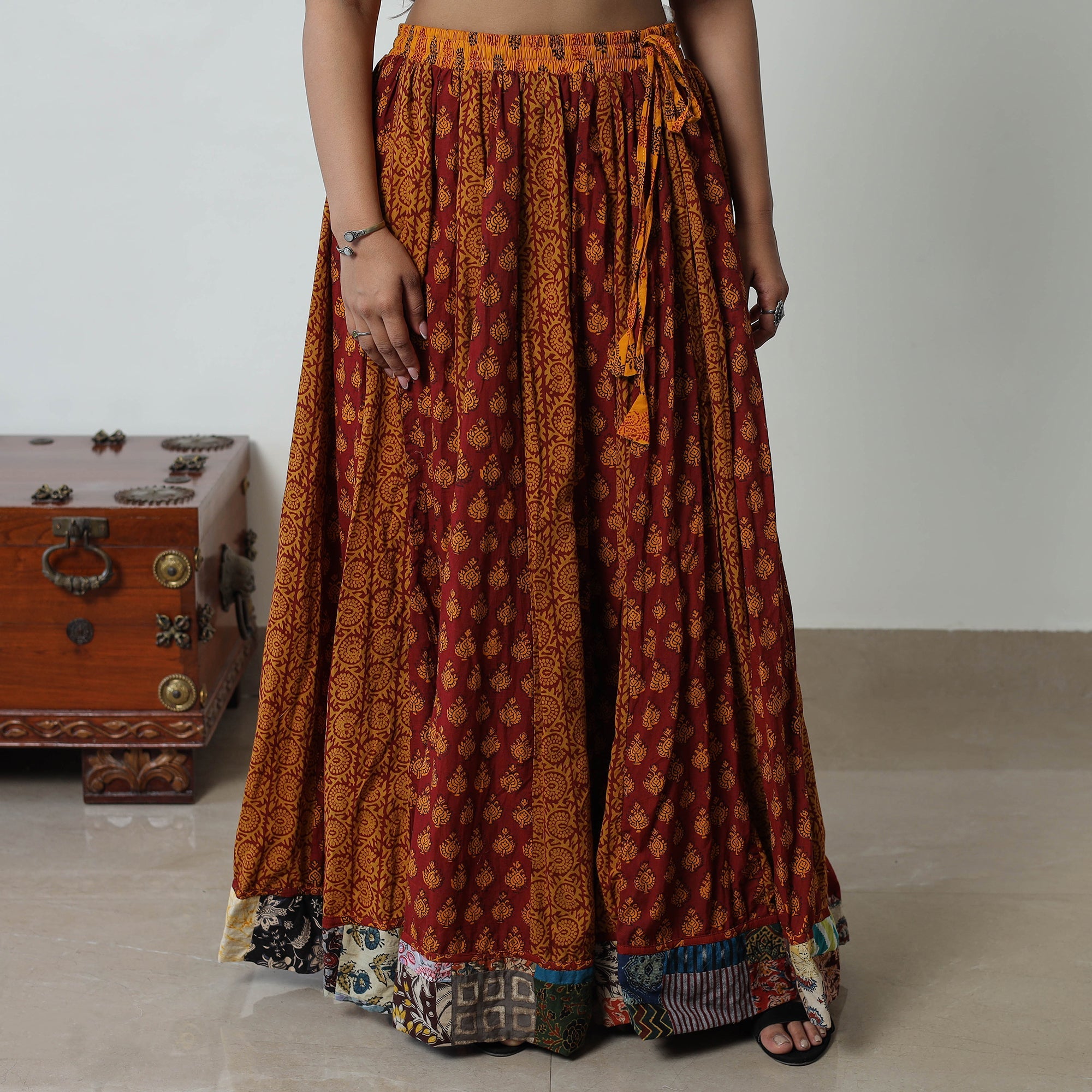 Buy Bagh Print Skirt Online l iTokri.com