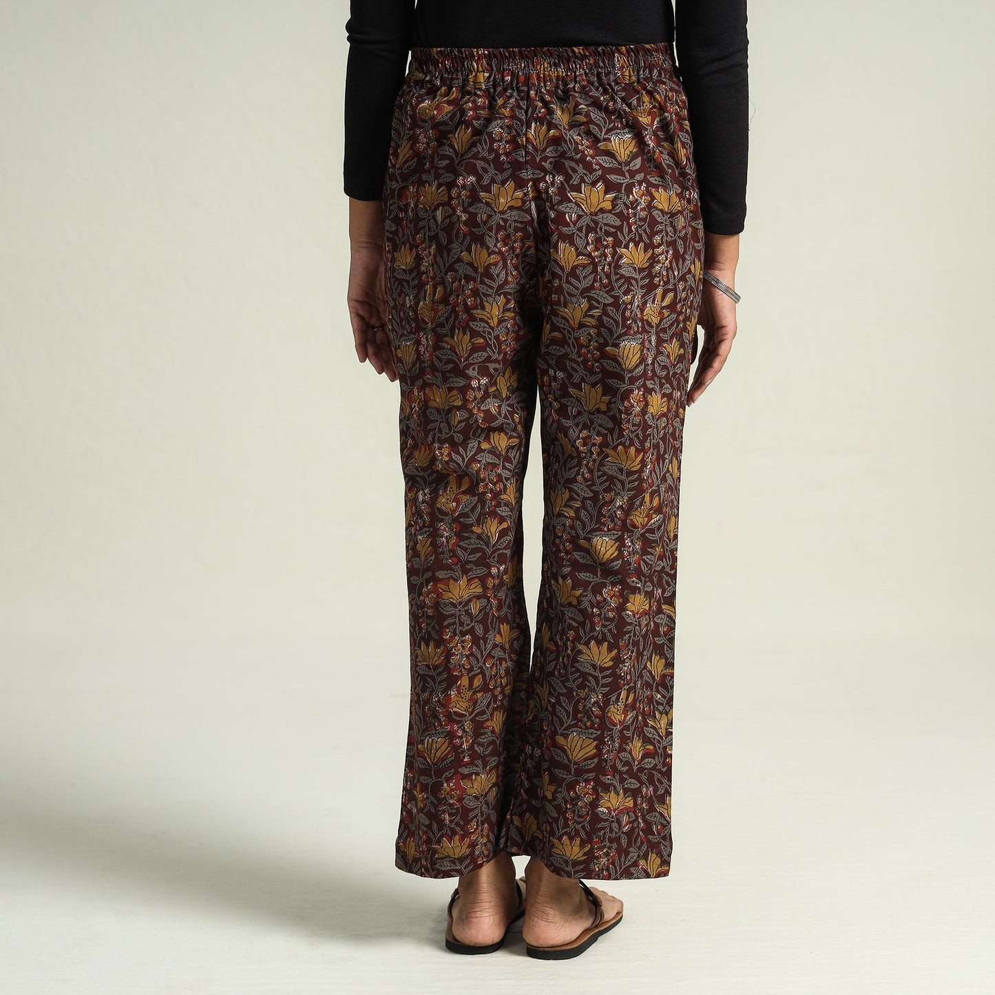 Buy Bagru Block Printed Cotton Elasticated Palazzo Online at iTokri.com