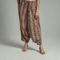  Bagru Block Print Cotton Elasticated Harem Pant