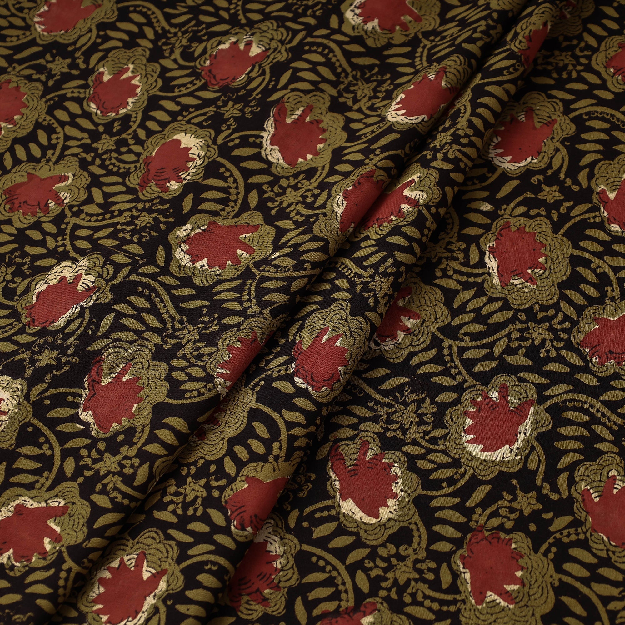 Traditional Bagru Print Fabric from Rajasthan