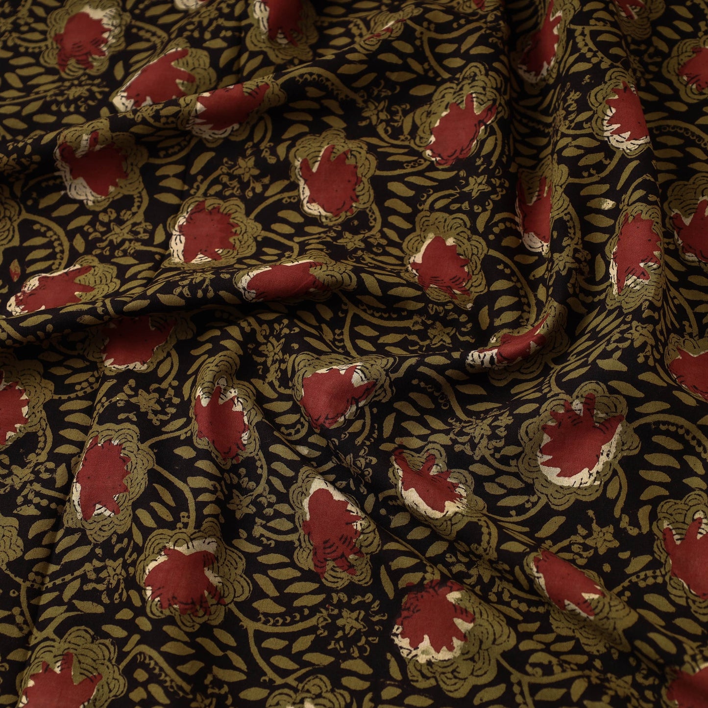 Traditional Bagru Print Fabric from Rajasthan